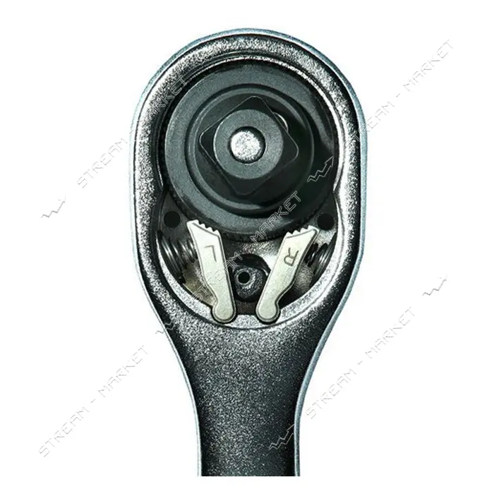 Рукоятка с трещоточной головкой Intertool ET-8001 с храповым механизмом 72 зуба 1/4" Cr-v