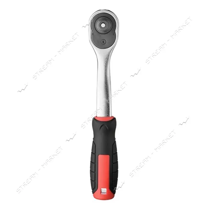 Рукоятка с трещоточной головкой Intertool ET-8002 с храповым механизмом 72 зуба 3/8" Cr-v