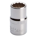 Головка Intertool ET-0214 12гр 1/2" 14мм                                                            