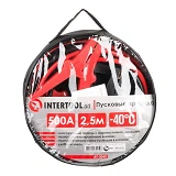 Пусковые провода Intertool AT-3045 500А до -40С 2.5м с чехлом                                       