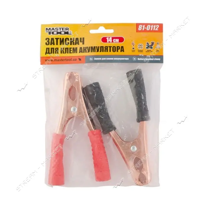 Зажим для клемм аккумулятора Mastertool 81-0112 14см                                                