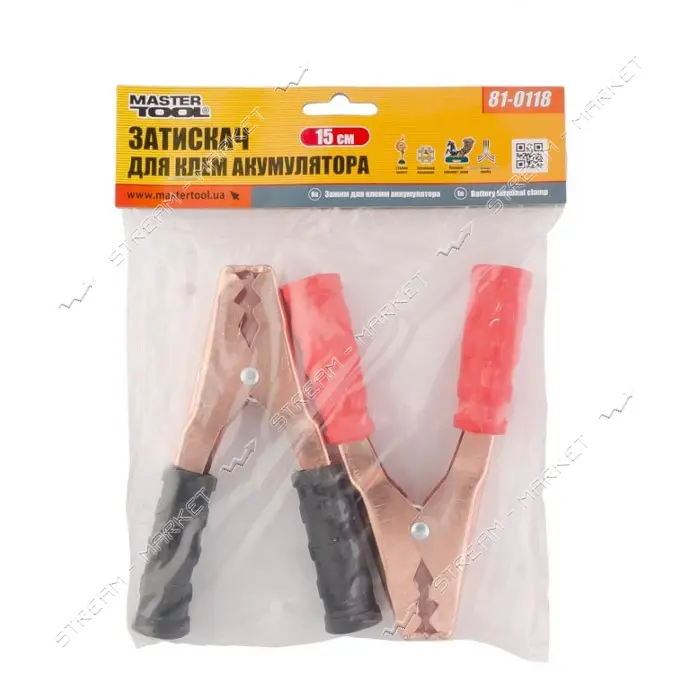 Зажим для клемм аккумулятора Mastertool 81-0118 15см                                                