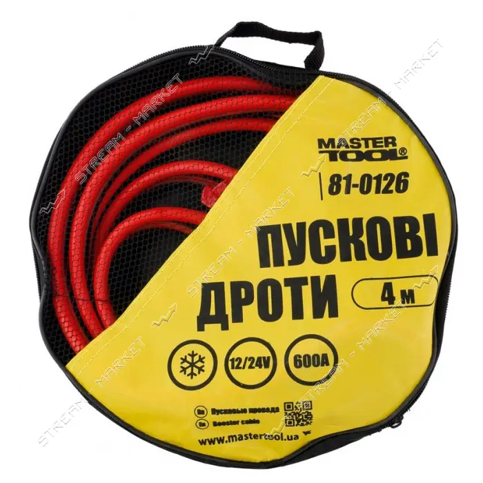 Провода пусковые Mastertool 81-0126 600А 4м                                                         