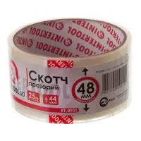 Скотч Intertool KT-0901 52мкм 48мм 25м прозрачный                                                   