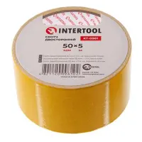 Скотч двухсторонний Intertool KT-0961 на тканевой основе 50мм 5м                                    