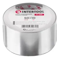 Скотч алюминиевый Intertool KT-0991 термостойкий 50мм 10м                                           
