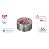 Скотч алюминиевый Intertool KT-0991 термостойкий 50мм 10м                                           