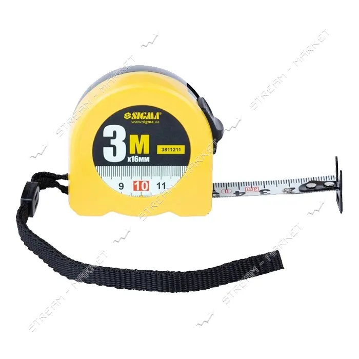 Рулетка Sigma Color 3811211 3м х 16мм                                                               