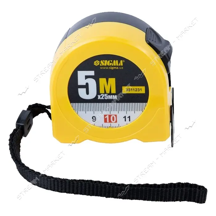 Рулетка Sigma Color 3811231 5м х 25мм