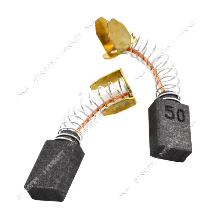 Угольные щетки Makita CB51/50 5х8х12 пружинная пятак П-образный