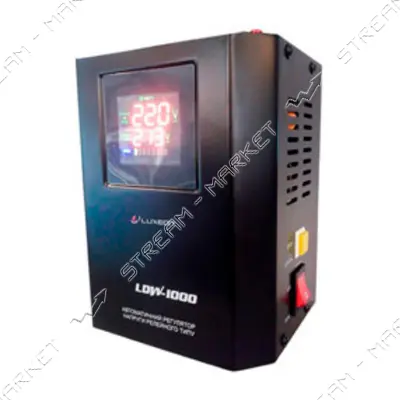 Стабилизатор напряжения Luxeon релейный тип LDW-500VA черный                                        