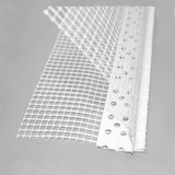 Угол пластиковый перфорированый с сеткой 7x7 фасадный 2.5м