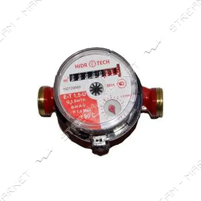 Счетчик для горячей воды 1/2" Гидротек E-T 1.6-U 2026г                                              