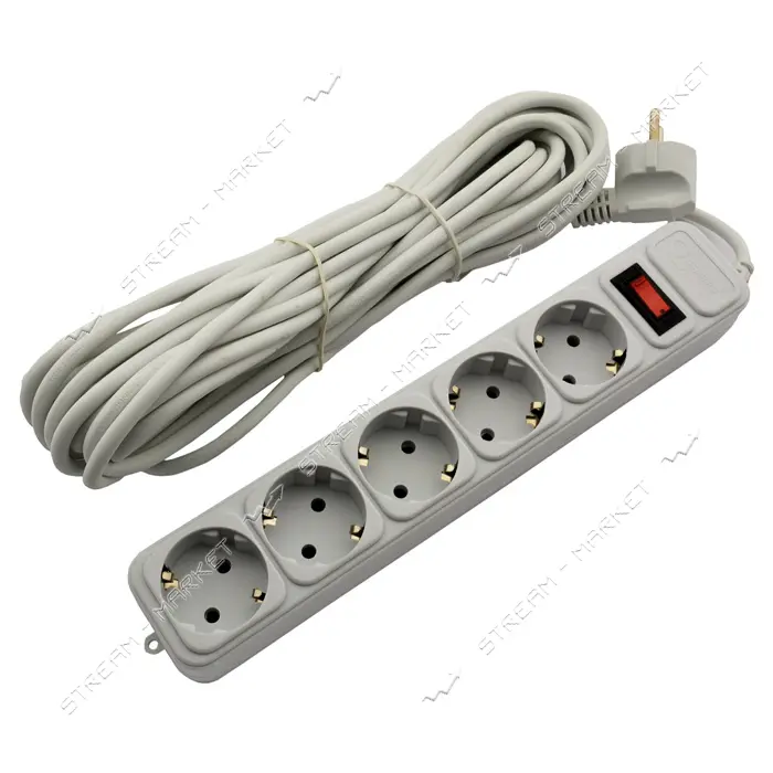 Сетевой фильтр GemBird 5 гнезд 4.5м