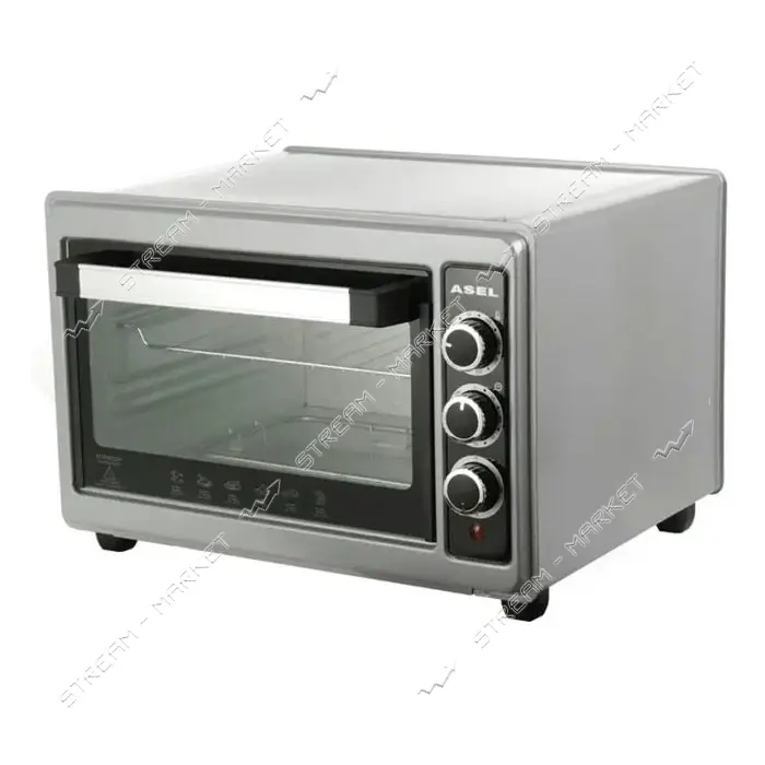 Духовка Asel 1300Вт 33л цвет серый