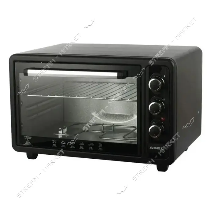 Духовка Asel 1300Вт 40л таймер цвет черный