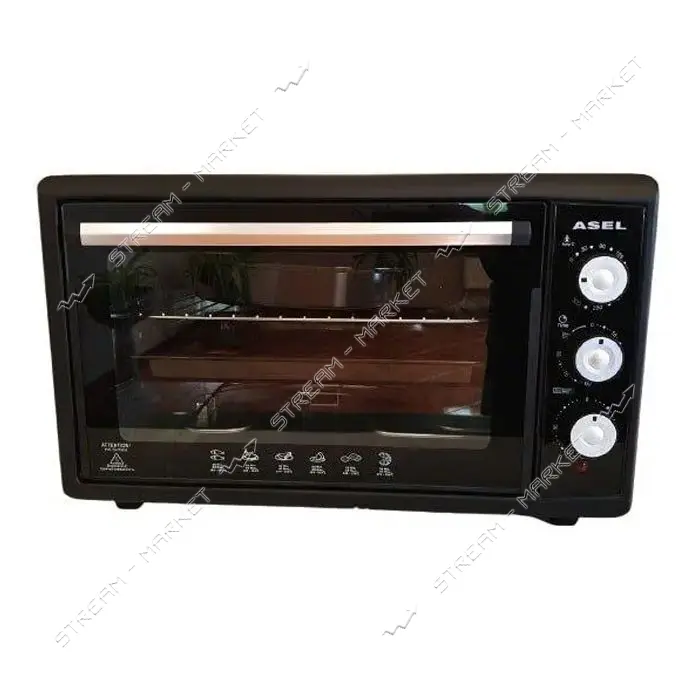 Духовка Asel 1500 Вт 50 л таймер цвет черный                                                        