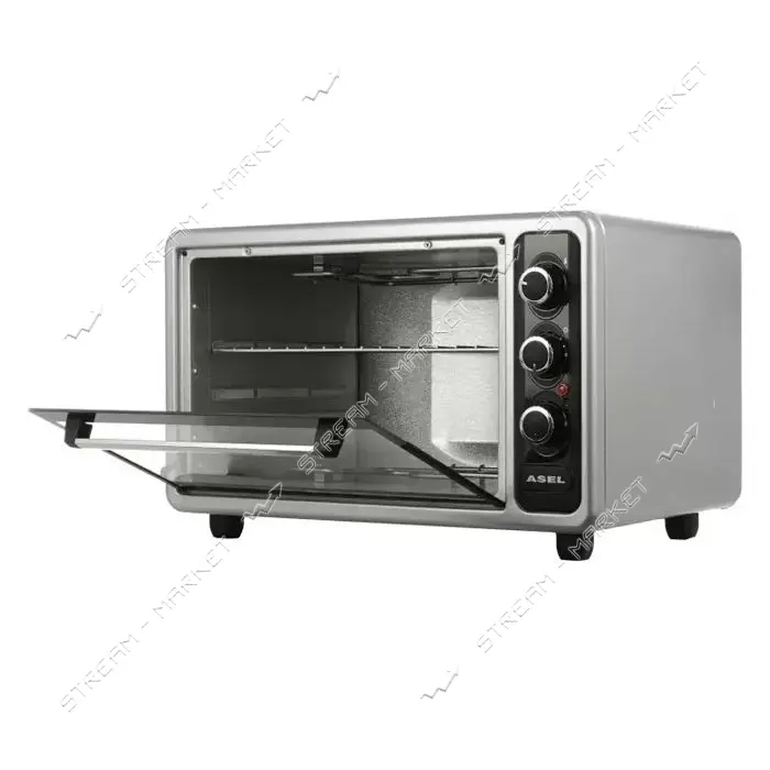 Духовка Asel 1500 Вт 50 л таймер цвет серый