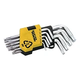 Ключи шестигранные Mastertool 75-0960 Torx CrV короткие T10-T50 L55-133мм 9шт