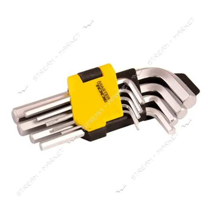 Ключи шестигранные Mastertool 75-0955 CrV короткие 1.5-10мм L45-112мм 9шт