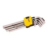Ключі шестигранні Mastertool 75-0956 CrV подовжені 1.5-10мм L74-172мм 9шт                           