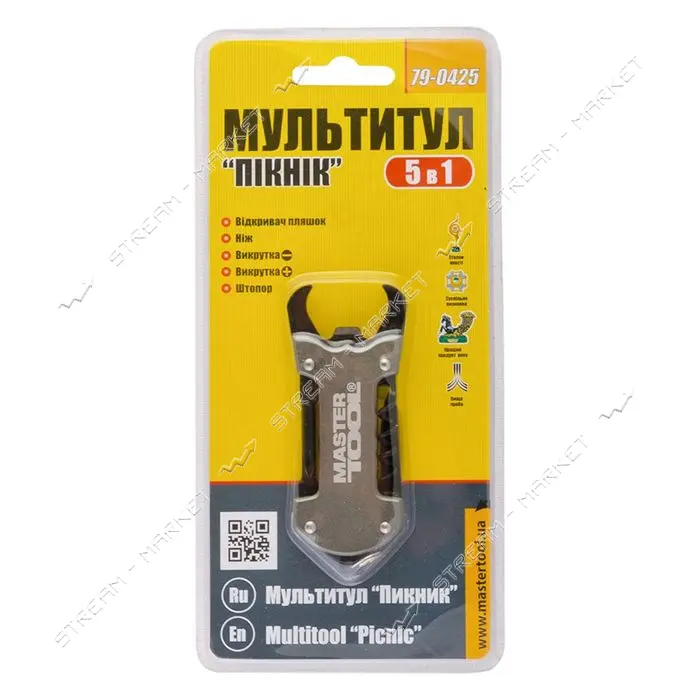 Мультитул Mastertool 79-0425 Пикник 5 в 1