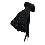 Шнурки из полиэстера плоские 150см черные