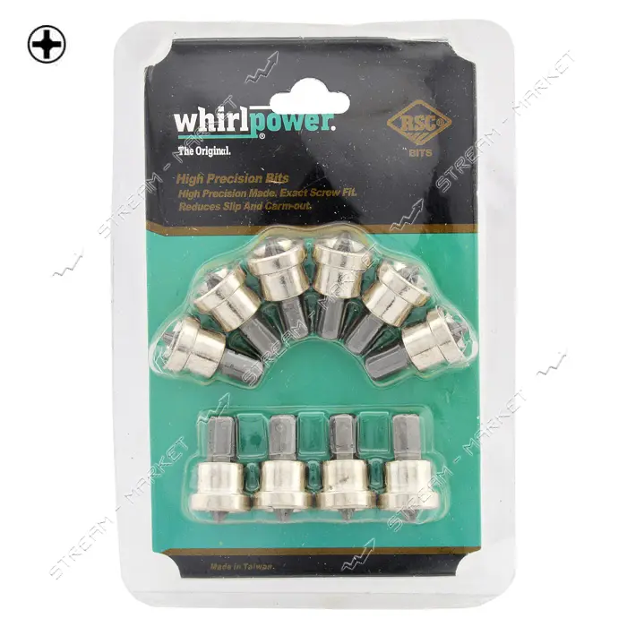 Бита с ограничителем для гипсокартона Whirlpower PH 2x25 10шт оригинал
