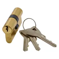 Секрет латунный Imperial N60 30/30РВ английский ключ/ключ 3 ключа золото                            