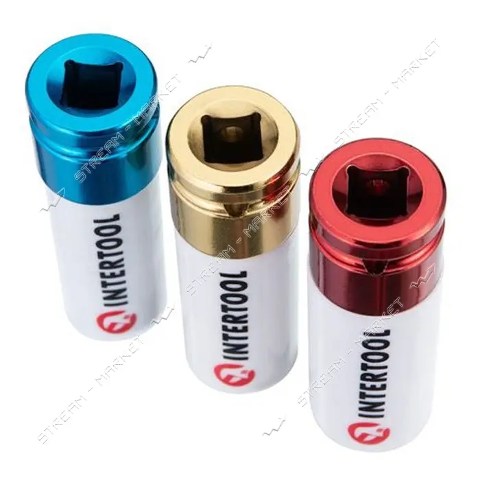 Набор ударных удлиненных головок Intertool ET-8502 1/2" 3шт 17 19 21мм Cr-Mo STORM