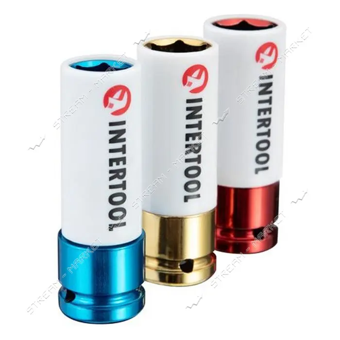 Набор ударных удлиненных головок Intertool ET-8502 1/2" 3шт 17 19 21мм Cr-Mo STORM