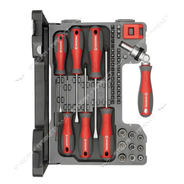 Набор отверток с комплектом насадок Intertool VT-3352 51шт