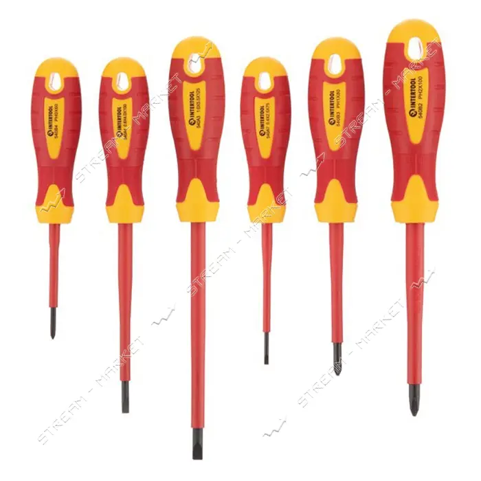 Набор изолированных отверток Intertool VT-3606 VDE 6шт