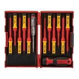 Набор изолированных отверток Intertool VT-3614 с отверткой индикатором VDE 14шт