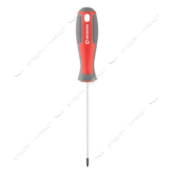 Отвертка крестовая Intertool VT-3313 PH0x75мм CR-V                                                  