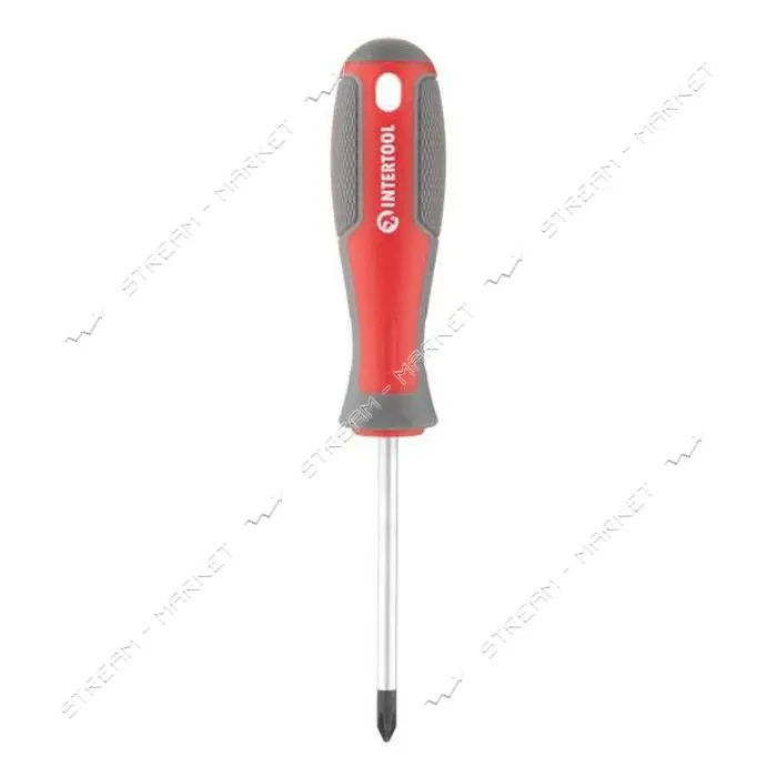 Отвертка крестовая Intertool VT-3315 PH1x75мм CR-V