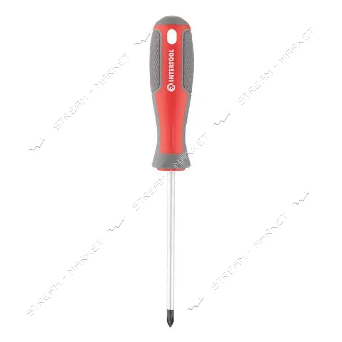Отвертка крестовая Intertool VT-3316 PH1x100мм CR-V