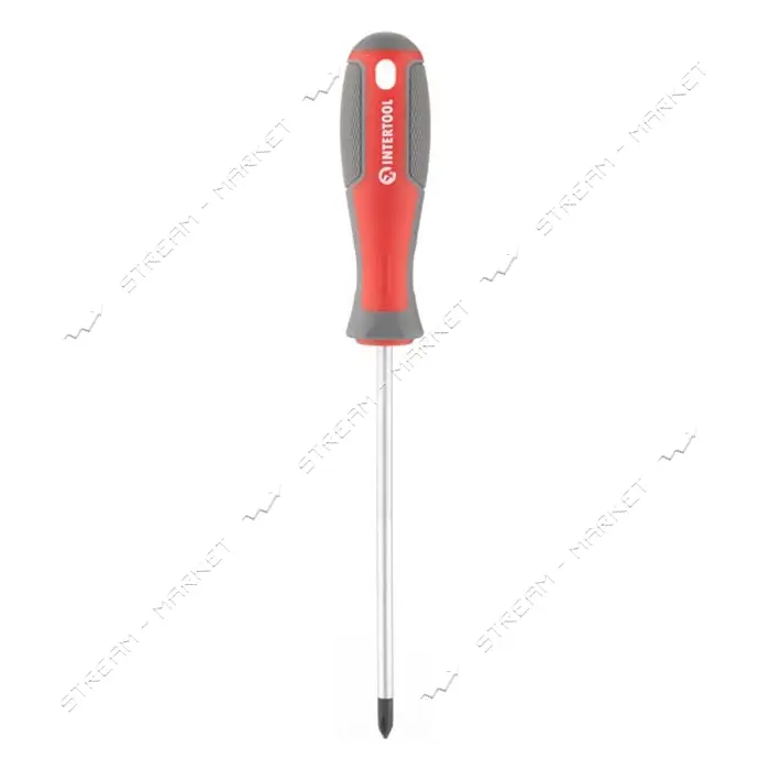 Отвертка крестовая Intertool VT-3317 PH1x125мм CR-V                                                 