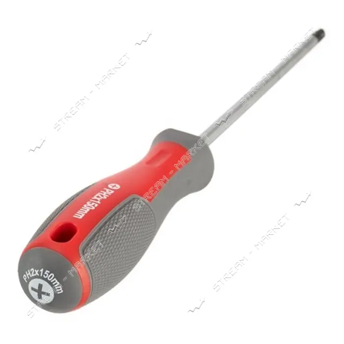 Отвертка крестовая Intertool VT-3322 PH2x150мм CR-V