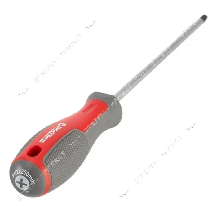 Отвертка крестовая Intertool VT-3323 PH2x200мм CR-V