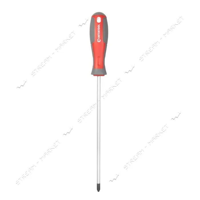 Отвертка крестовая Intertool VT-3323 PH2x200мм CR-V