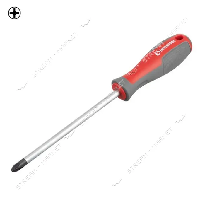 Отвертка крестовая Intertool VT-3324 PH3x150мм CR-V                                                 