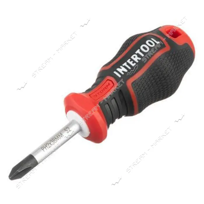 Отвертка крестовая Intertool VT-3419 PH2x38мм S2 Storm                                              