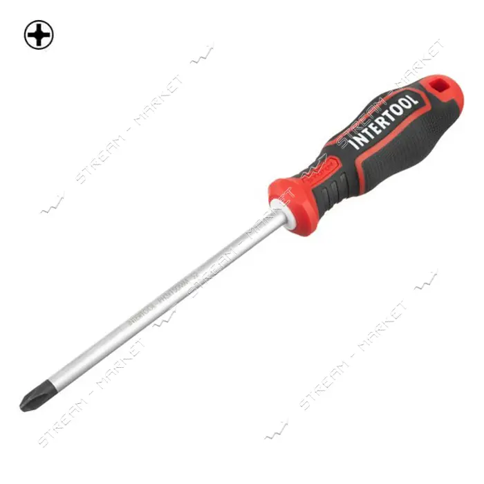 Отвертка крестовая Intertool VT-3422 PH2x150мм S2 Storm