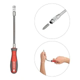Отвертка с гибким удлинителем и комплектом насадок Intertool VT-3342 9шт                            