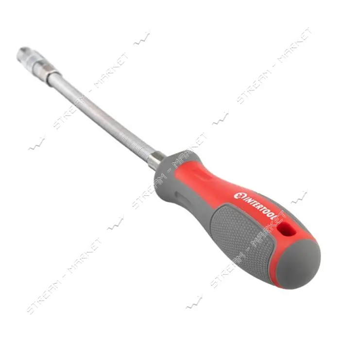 Отвертка с гибким удлинителем и комплектом насадок Intertool VT-3342 9шт                            