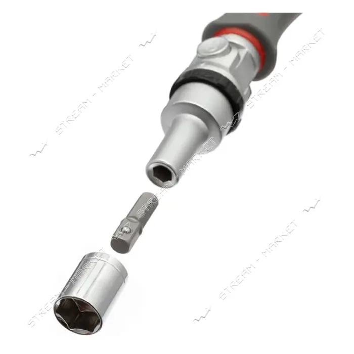 Отвертка реверсионная с карданом и комплектом насадок Intertool VT-3360 21шт                        