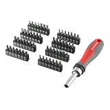 Отвертка реверсионная с комплектом насадок Intertool VT-3361 57шт