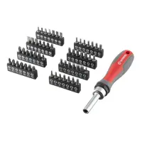 Отвертка реверсионная с комплектом насадок Intertool VT-3361 57шт                                   