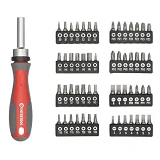 Отвертка реверсионная с комплектом насадок Intertool VT-3361 57шт